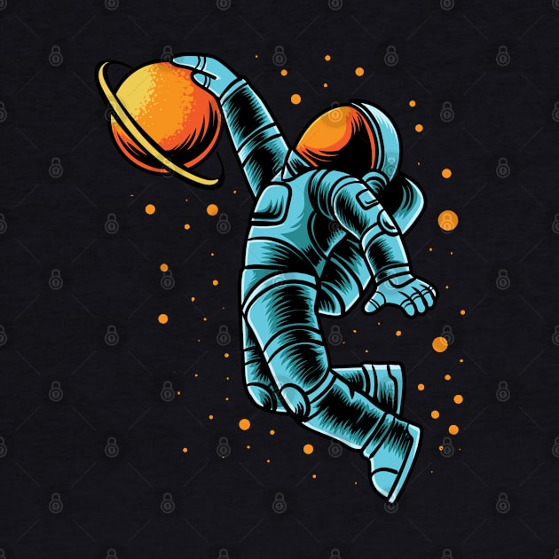 Astronaut Slamdunk In Space by medabdallahh8